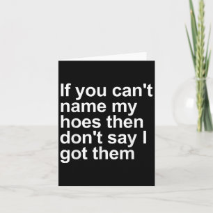If You Cant Name My Cute Ss Cute Sss Then Dont Say Card
