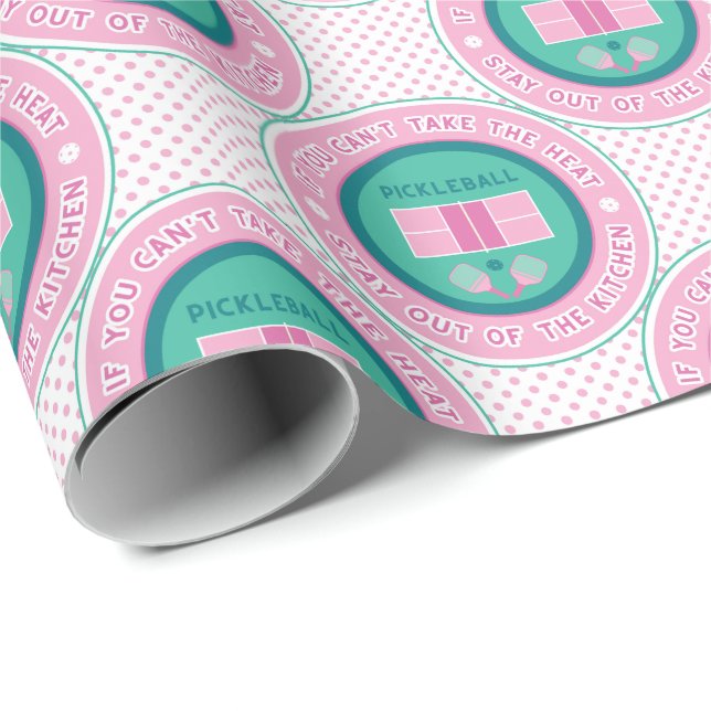 If you can't take the heat - pink and minty wrapping paper (Roll Corner)
