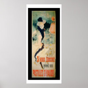 'If You Cough, Take Geraudel Pastilles' (colour li Poster