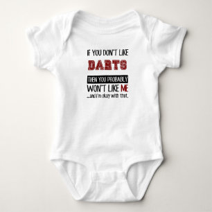 If You Don't Like Darts Cool Baby Bodysuit