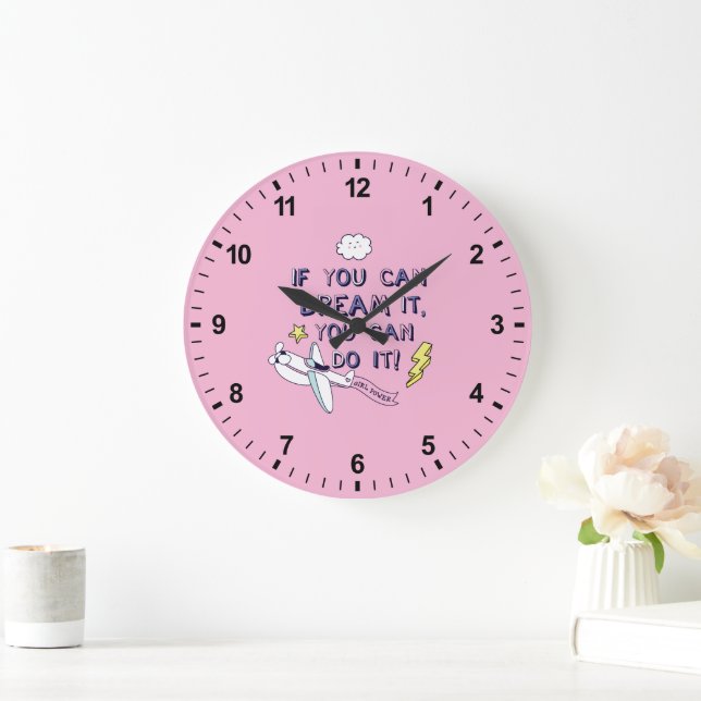 If You Dream It You Can Do It Large Clock (Home)