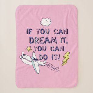If You Dream It You Can Do It Sherpa Blanket