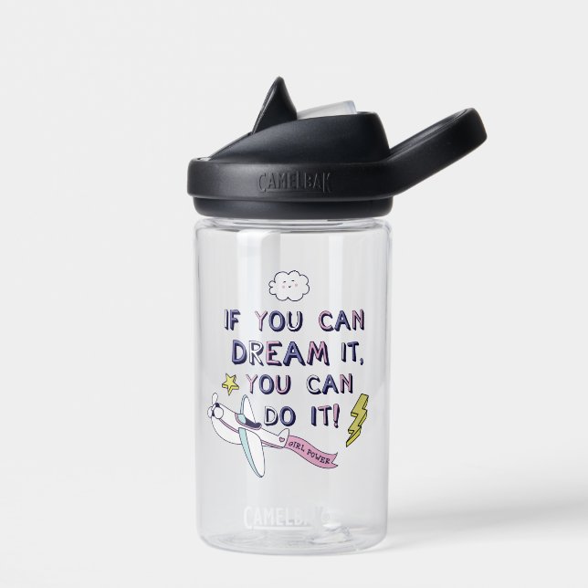 If You Dream It You Can Do It Water Bottle (Left)