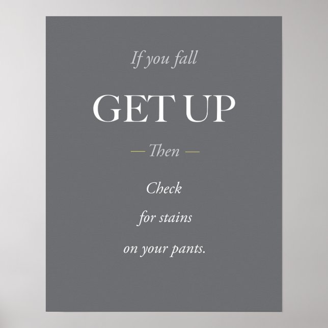 If you fall, get up. poster (Front)