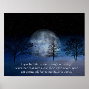 If you feel you're losing - Inspirational Quote Poster