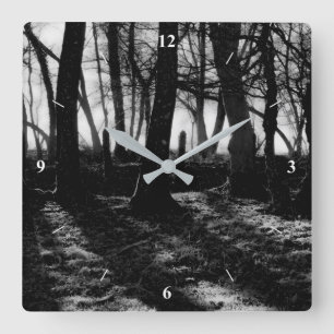 If You Go Down to the Woods Today... Square Wall Clock
