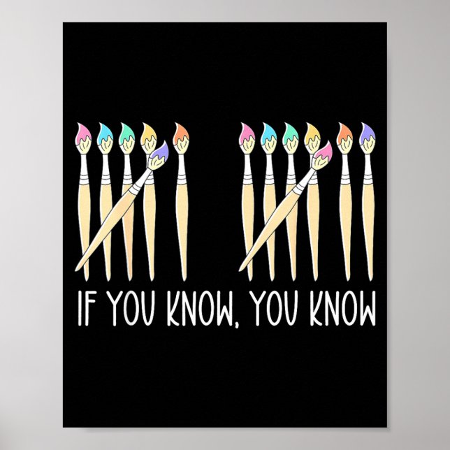 If You Know You Know Art Teachers Students 67 Six  Poster (Front)