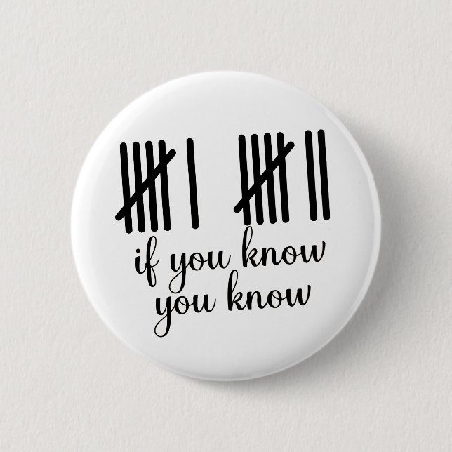 If You Know You Know Six Seven 6 7 Math  Cm Round Badge (Front)