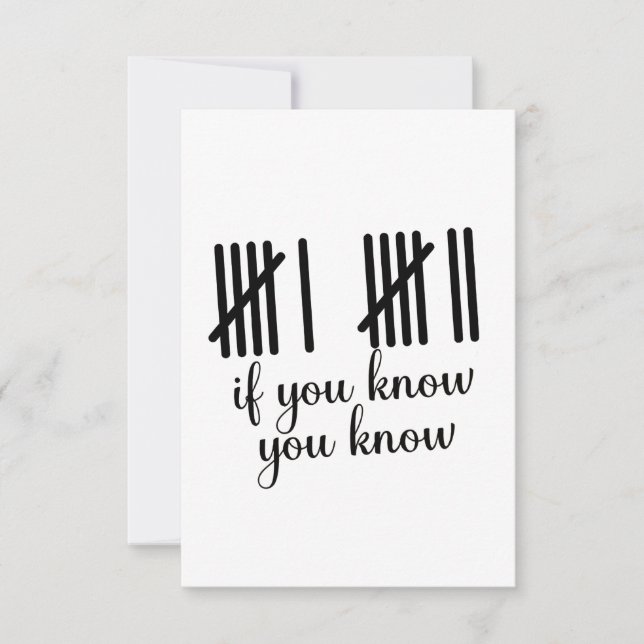 If You Know You Know Six Seven 6 7 Math  Invitation (Front)