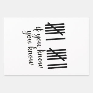 If You Know You Know Six Seven 6 7 Math Wrapping Paper Sheet