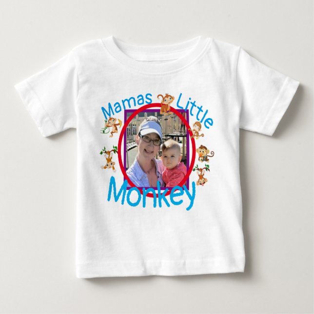 If you like MONKEYS you will love this baby tee! T-Shirt (Front)