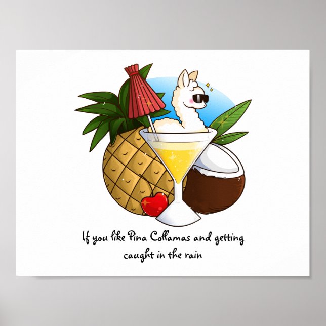 If You Like Pina Collamas Poster (Front)