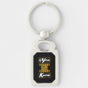 If You Never Try You Never Know Key Ring