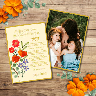 If You Only Knew How Much I Love You, Mum Holiday Card