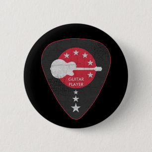 if you play the guitar 6 cm round badge