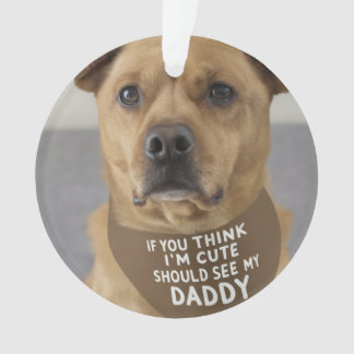 If you think I am cute you should see my daddy  Ornament