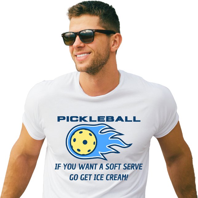 If you want a Soft Serve get Ice Cream Pickleball T-Shirt (Funny Soft Serve Ice Cream Pickleball T-shirt)