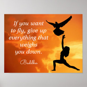 If you want to fly ***Buddha Quotation** Poster