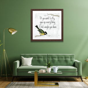 If You Want to Fly Motivational Poster