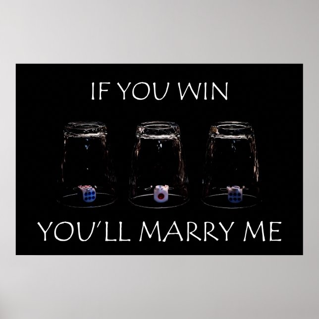 If you win you'll marry me poster (Front)