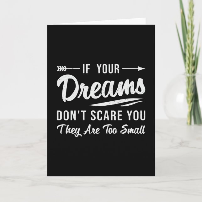 If Your Dreams Don't Scare You CEO Business Owner Card (Front)