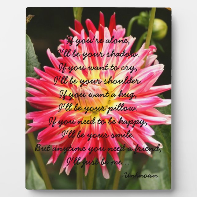 If you're alone... Plaque (Front)