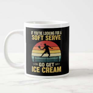If You're Looking For A Soft Serve Pickleball Large Coffee Mug