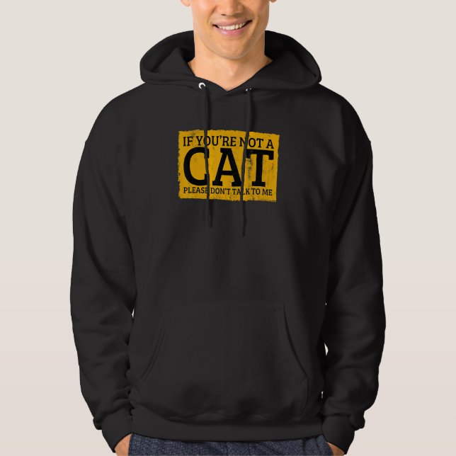 If You're Not A Cat Please Don't Talk To Me Hoodie (Front)