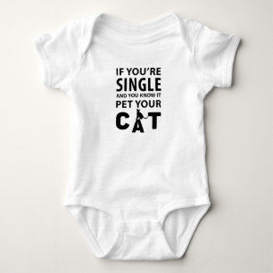 If you're single pet your Cat Baby Bodysuit