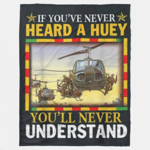 IF YOU'VE NEVER HEARD A HUEY FLEECE BLANKET