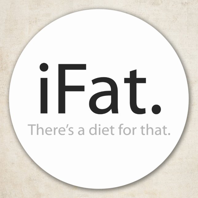 iFat Classic Round Sticker (Creator Uploaded)