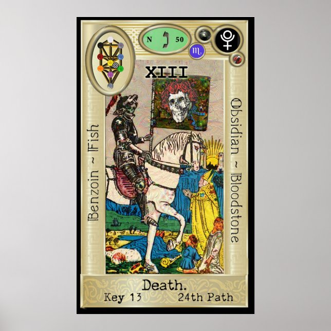 Ifdawn Deepdream Tarot Key 13 ~ Death Poster (Front)