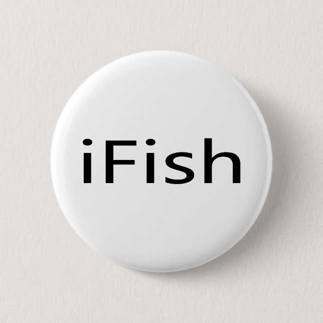 iFish 6 Cm Round Badge (Front)