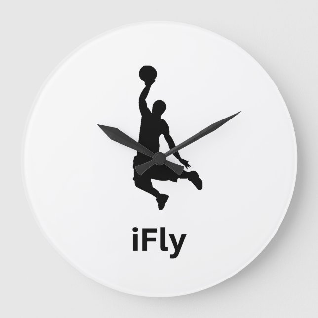 iFly Basketball Large Clock (Front)