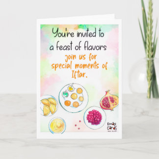 Iftar Feast - Colorful Card