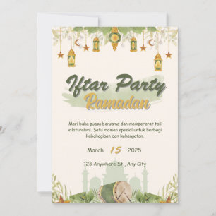 Iftar party ramadan invitation