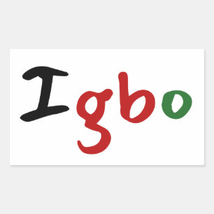 Igbo African Rectangular Sticker