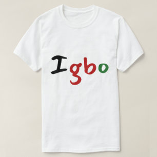 Igbo Colourful Pan African Text T-Shirt