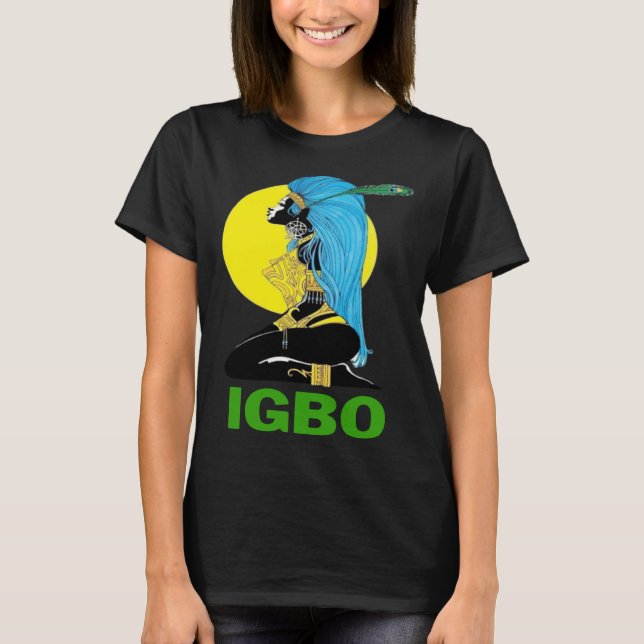 Igbo Girl  Cute Nigerian Girl Of Nigeria T-Shirt (Front)