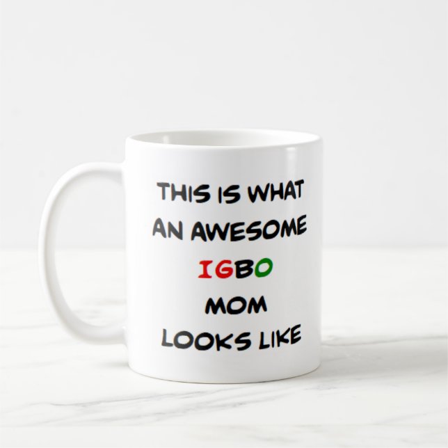 igbo mom, awesome coffee mug (Left)