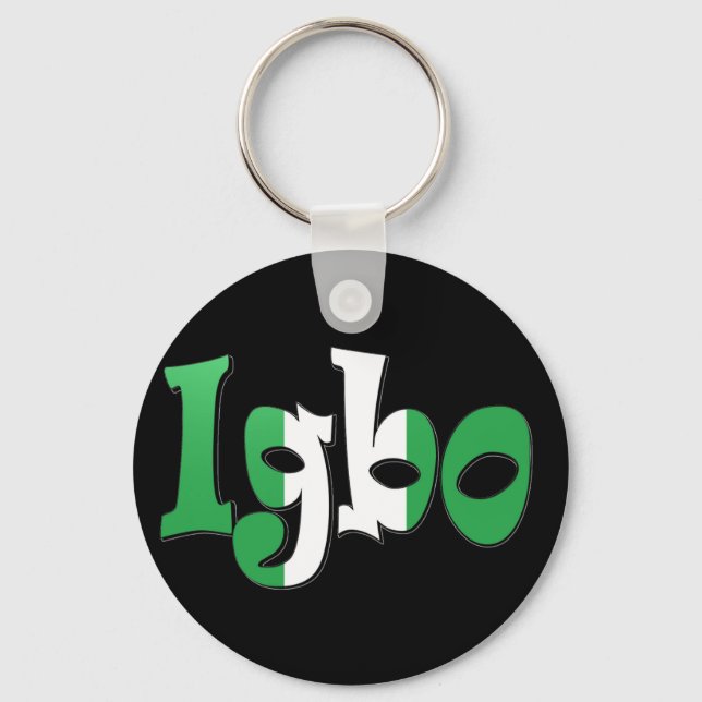 Igbo (Nigerian Flag) Key Ring (Front)