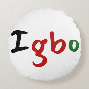 Igbo Pan African Round Cushion