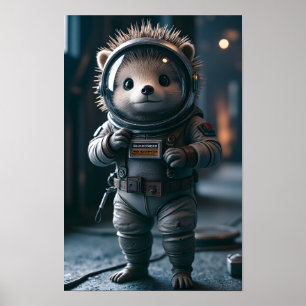Igel im Weltraum Poster