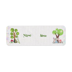 Igel unterm Baum  Return Address Label