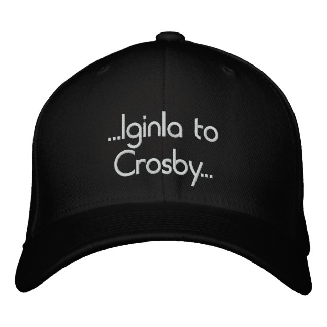 Iginla to Crosby Embroidered Hat (Front)
