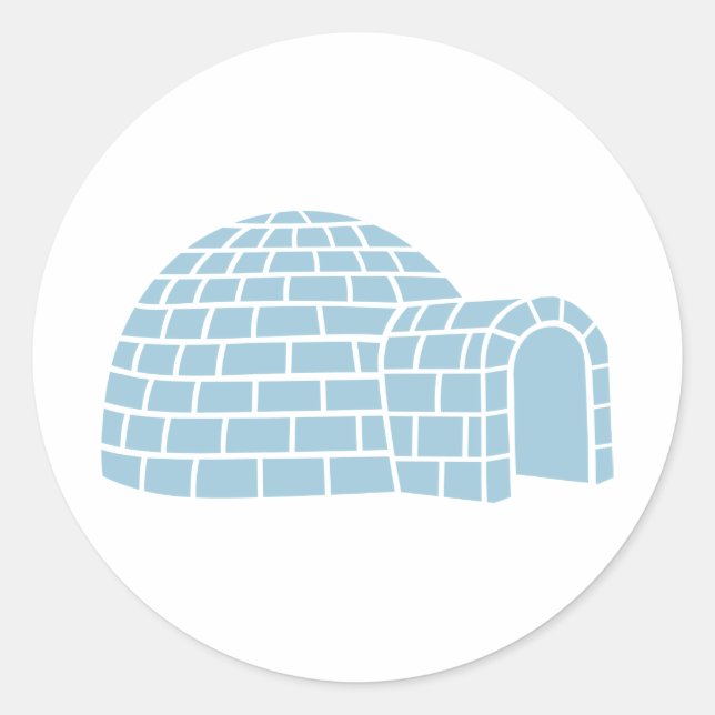 Igloo Classic Round Sticker (Front)