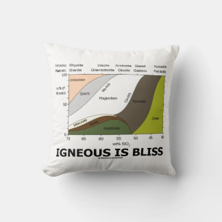 Igneous Is Bliss Silica Content Geology Humour Cushion