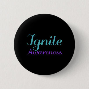 Ignite Awareness Prevention Artwork 6 Cm Round Badge