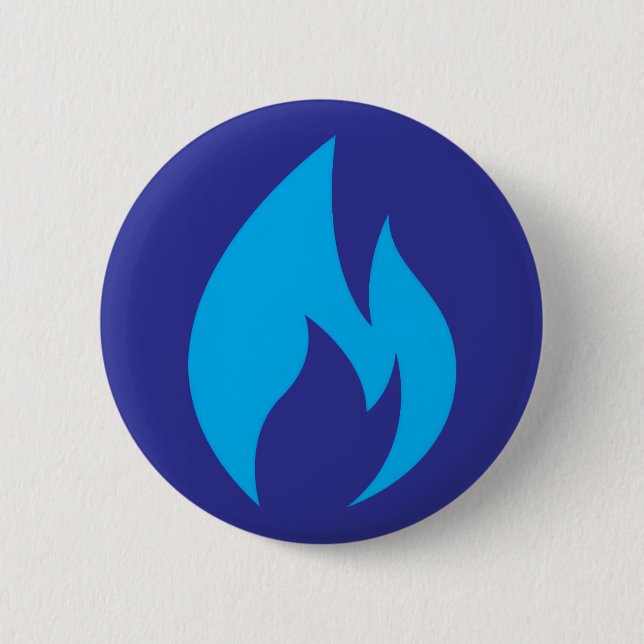 Ignite Blue Flame Button (Front)