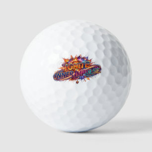 Ignite Inner Impulse –Motivational Graphic T-Shirt Golf Balls